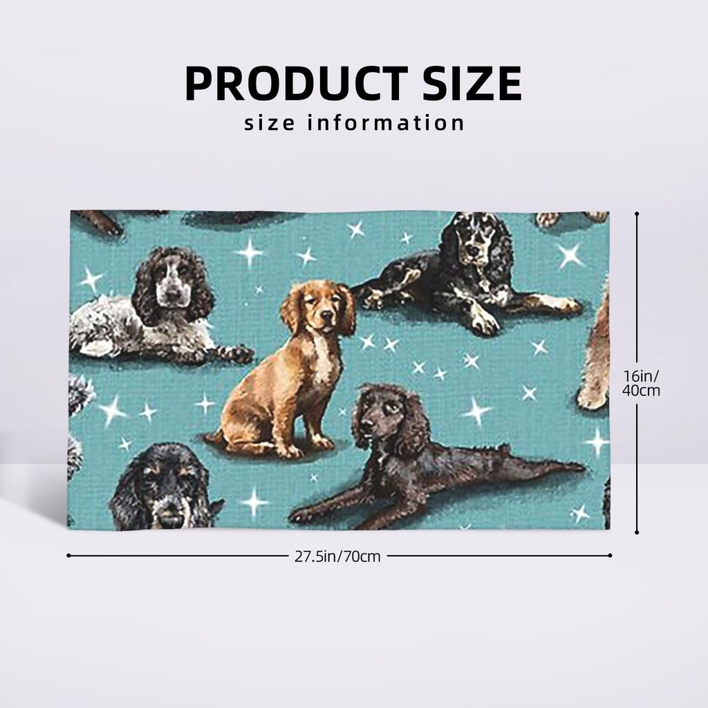 The Cocker Spaniel Soft Face Towel Quick Dry Pool Bath Cotton Towels Breathable