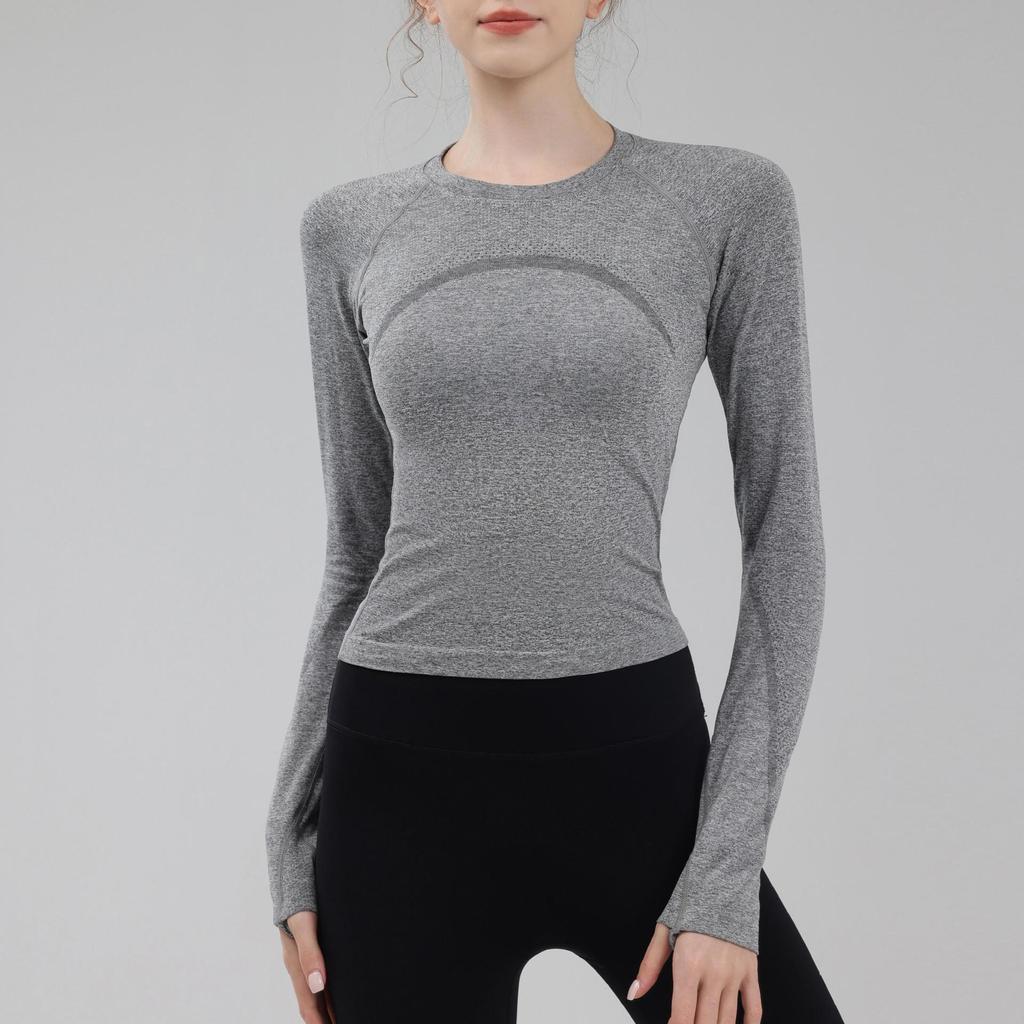 Lulu Yoga Slim-Fit Breathable Long Sleeve Sports Top