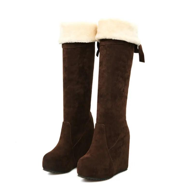 Ботинки на шнуровке с круглым носком сексуальные на каблуках высокие сексуальные женские туфли обувь осень-зима туфли-башмаки на платформе выше колена на шпильке 39 6619₽