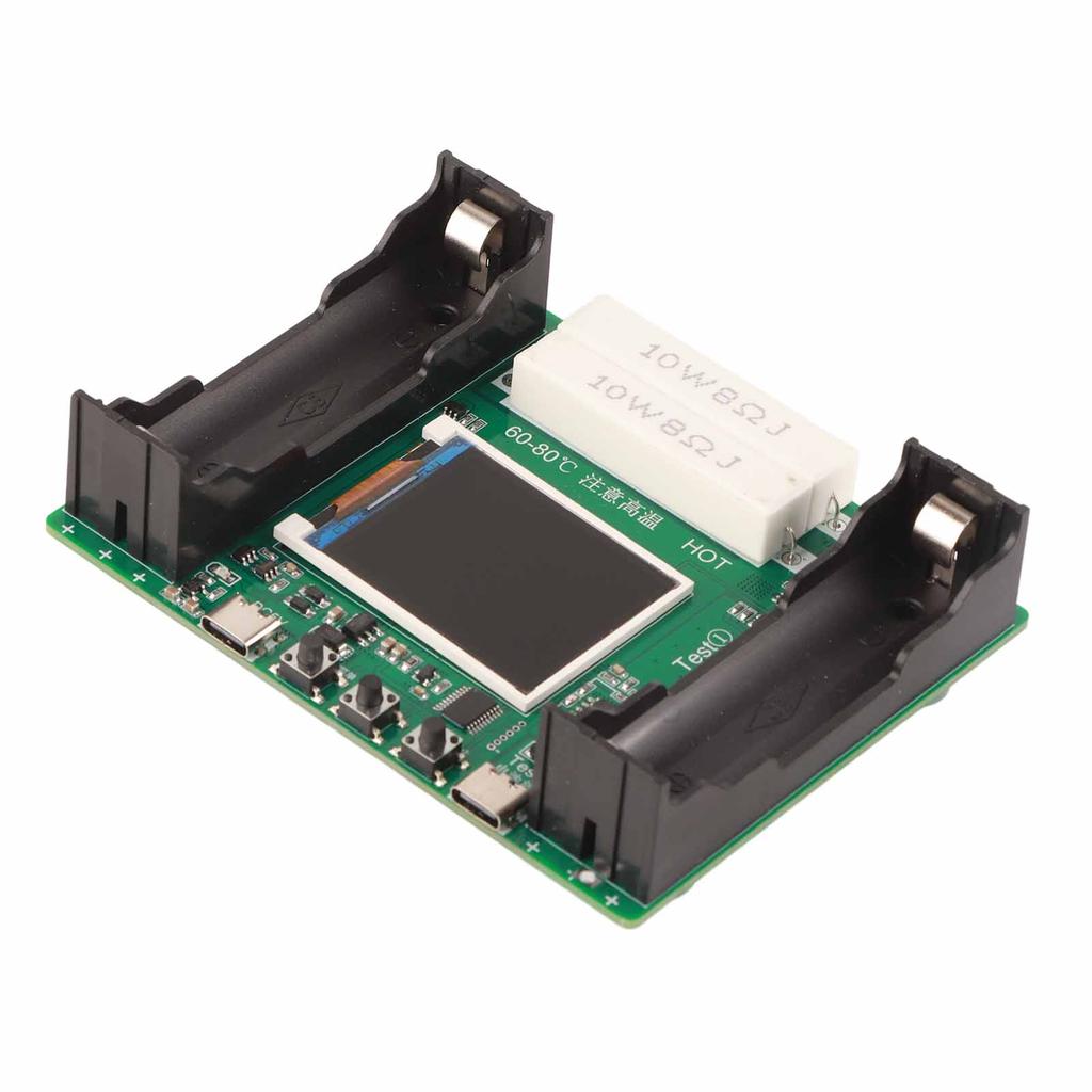 Battery Internal Resistance Tester 1.77in LCD Display Modes Adjustable 18650 Lithium Battery Capacity Tester DC5V