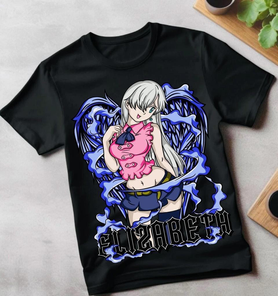 Anime Elizabeth Princess The Seven Deadly Sins Black TShirt