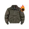 Men's Winter Fleece-Lined Bomber Jacket: Warm and Stylish Cotton Outerwear