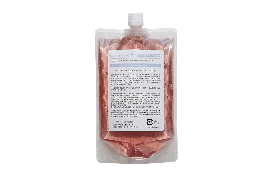Uruwashi Plus ECO Moisture and Beautiful Skin Gel, 500g, Evidence-Based Moisturizing, Fragrance-Free, Moisturizing,