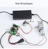 JGY370 High Torque Mini DC Geared Motor with Variable Speed, Power-Off Self-Locking, and Forward/Reverse Features (12V/24V/6V)