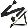 Fishing Rod Fixed Belt Portable Outdoor Waist Strap Adjustable Shoulder Strap Fishing Tool Fishing Rod Accessories 3.8 x 120cm