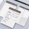 Simple Business Day Planner Notepad Daily Schedule Plan Notebook Office Desktop Calendar Memo Stationery Note Pad Sticky Note