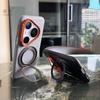 For Huawei Pura 80 Pro Case Magnetic 360° Ring For MagSafe Leather Cover For Huawei Pura 80 Pro+ Shell Shockproof Bumper