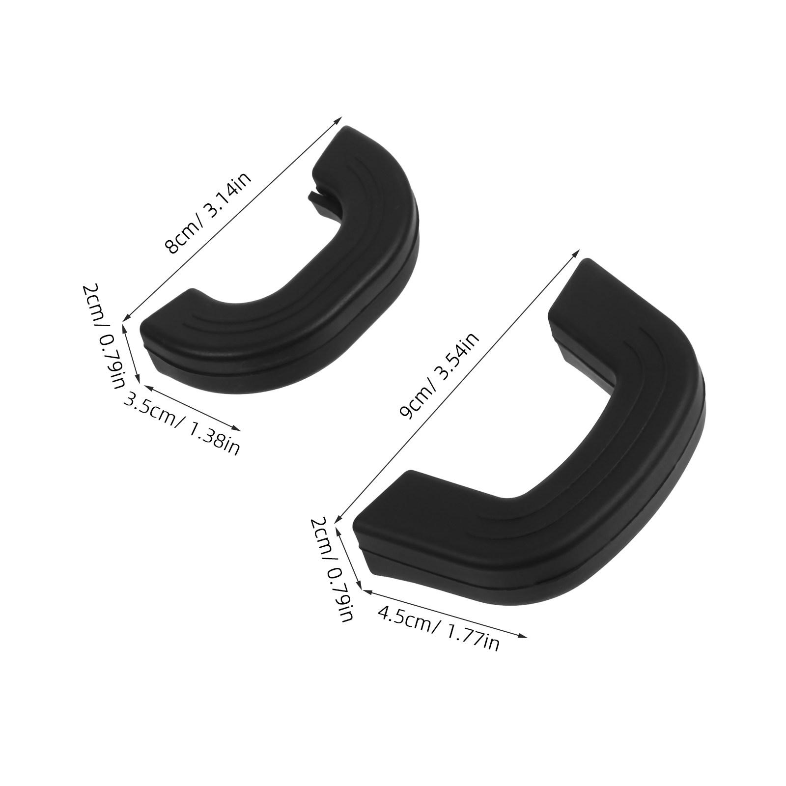 

4Pcs Silicone Pan Handle Sleeve Black Heat Resistant Non-Slip Pot Handle Cover for Wok Stockpot Skillet Grip Protector Kitchen чёрный