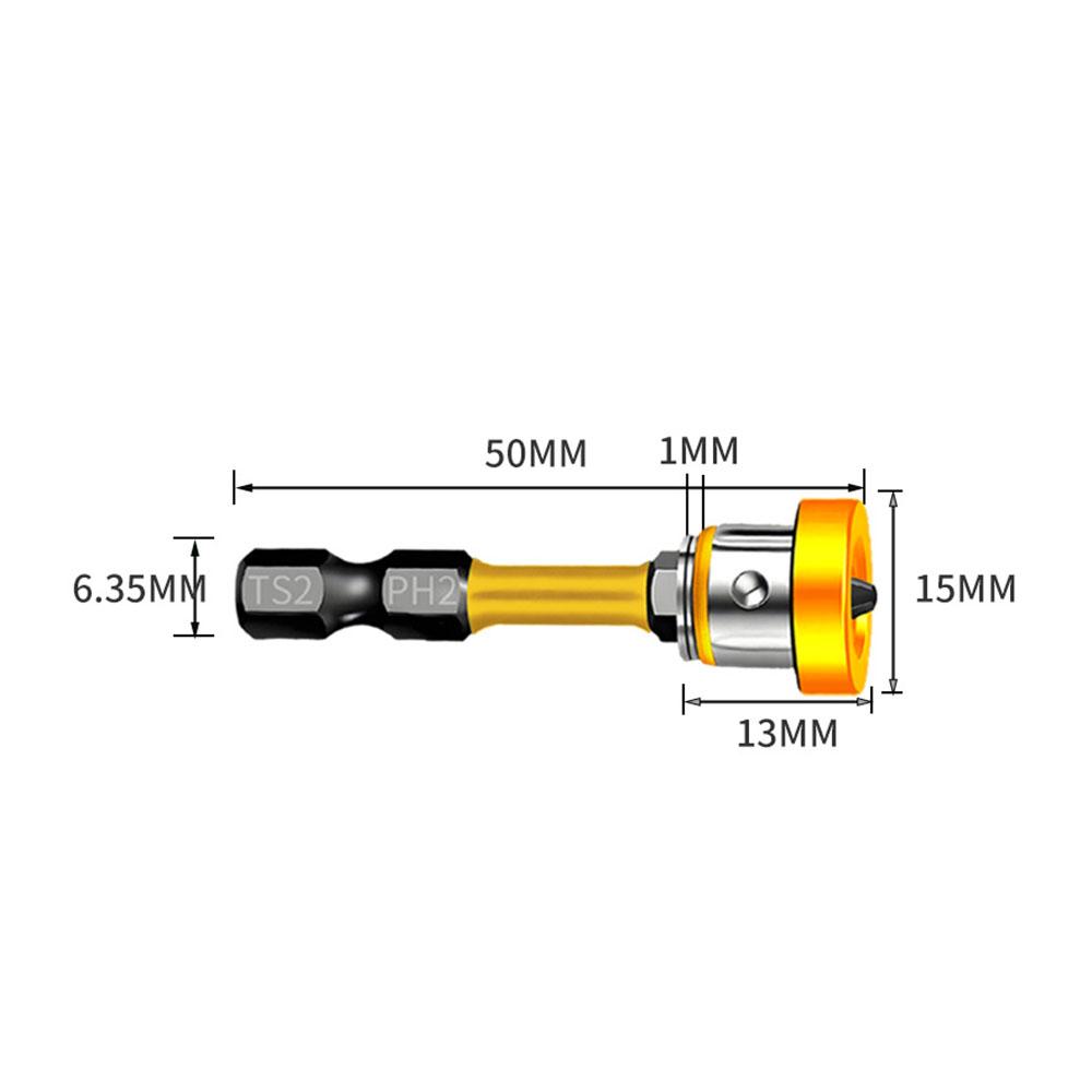 Magnetic Positioning Screwdriver Bits Drywall Screw Bit 50mm Gypsum Board Plasterboard Screws Locating Batch Head Drilling Tools