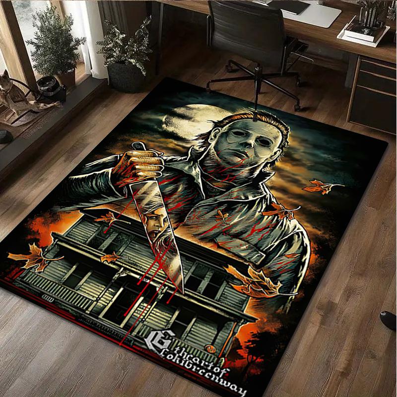 1Pc Halloween Print Rug - home decoration Carpet For Living Room Bedroom Flooring Computer Chair Area Rug