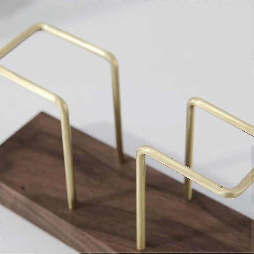 Classic Paper Towel Holder Paper Towel Holder Toothpick Holder Walnut Solid Wood Napkin Holder Creative Simple Towel Rack Hotel B&b Cafe - DD