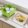 Multi-functional Kitchen Sink Draining and Washing Basket for Vegetables, Fruits, Rice, and More