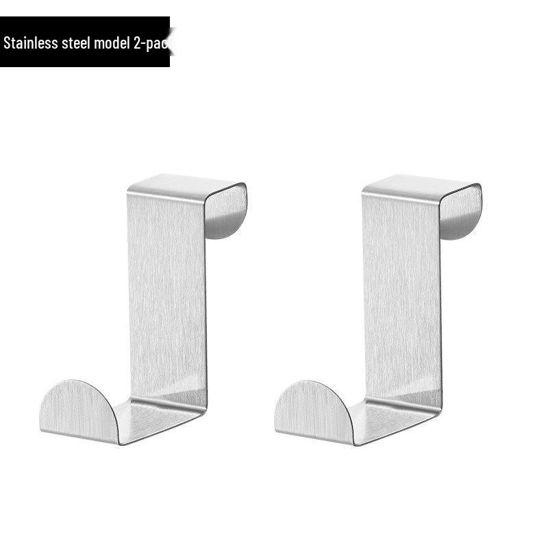 No-Drill Silent Wrought Iron Over-Door Clothes Hook & Storage Rack