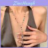 Chic Long Tassel Necklaces With Water Drop Design In Colorful Alloy For Women