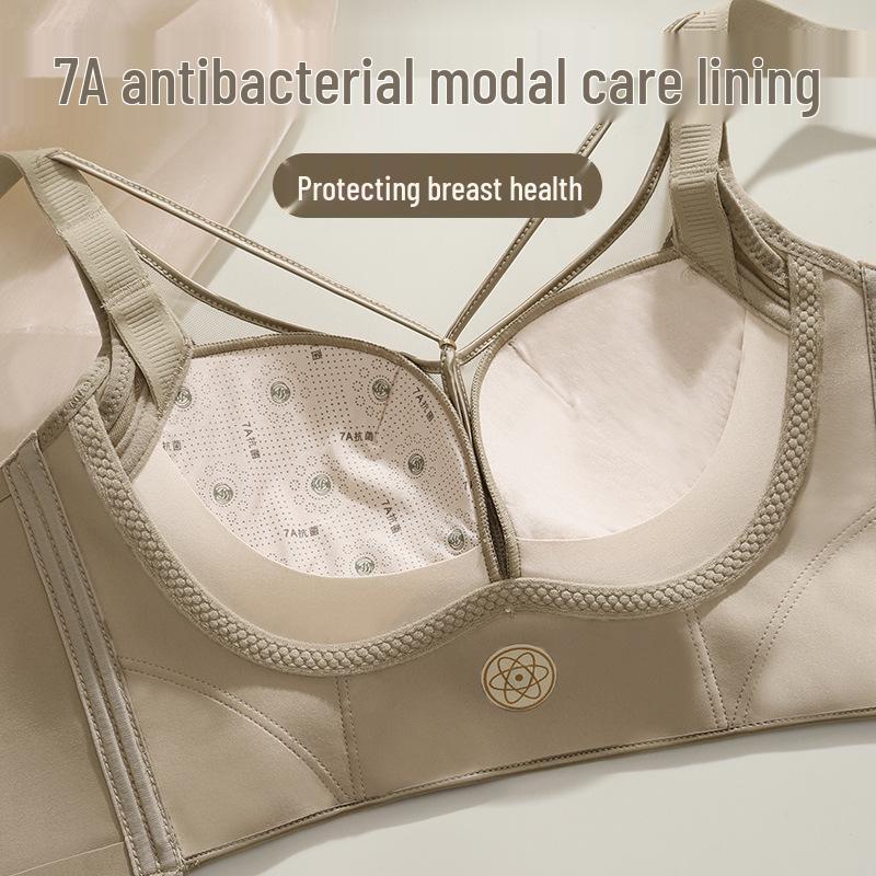 Seamless Push-Up Bra: Chest Minimizer & Anti-Sagging Shaping with Side Support, Wireless 3D Cups