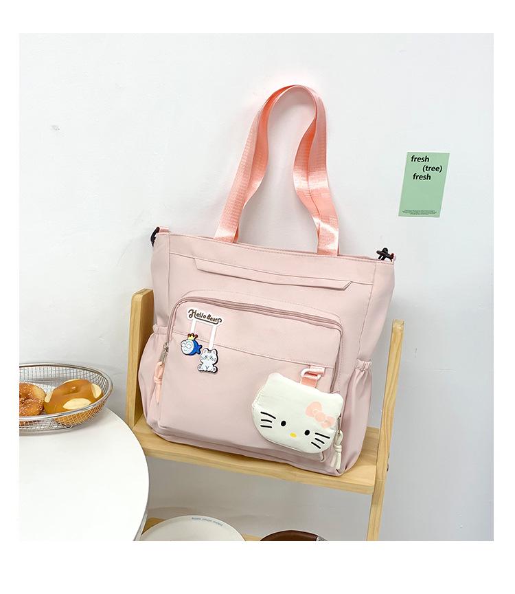 Cute Girl's Japanese Korean Casual Shoulder Cross-Body Bag: Large Capacity Primary School Student Backpack.
