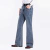 Men's Denim Flared Jeans Men's Mid Rise Stretch Light Blue Jeans