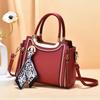 Fashi Women Handbags PU Leather Top-handle Totes Embroidery Crossbody Bag Female Luxury Tasel Design Shoulder Bag Bolso Mujer