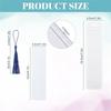 50 Sets Sublimation Blank Bookmarks, DIY Blank Aluminum Metal Bookmarks With Clear Bookmark Sleeves Tassels