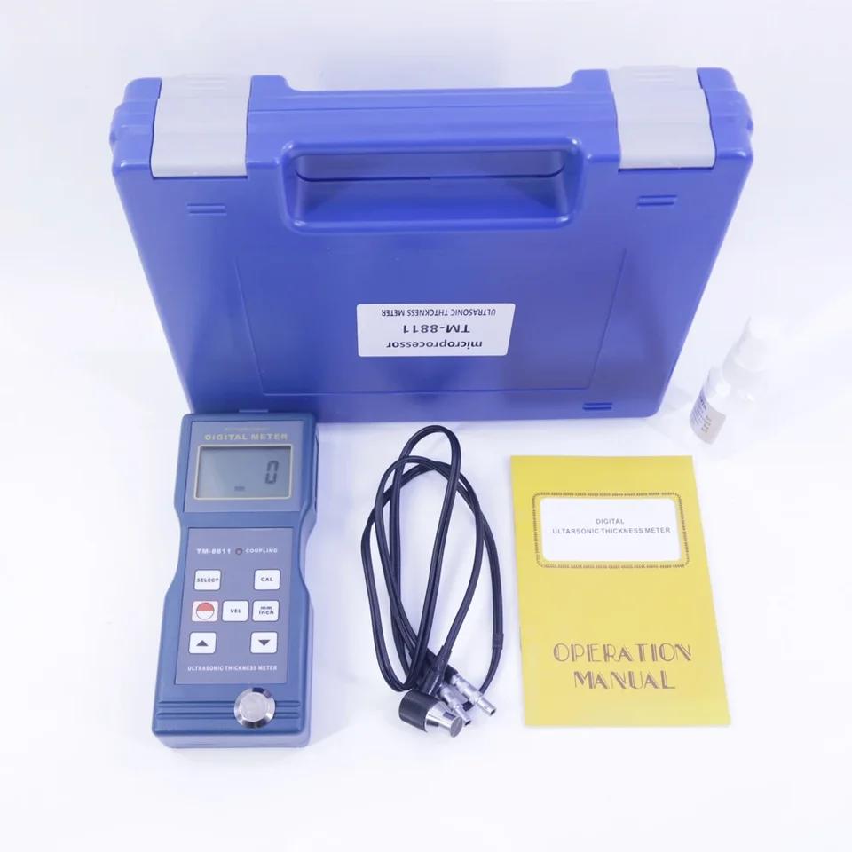 TM-8811 Digital Coating Thickness Gauge Ultrasonic Meter for Measuring Range 1.5~200mm/0.06~8 Inch Battery Powered 1.5~200mm/0.06~8 inch