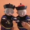 Funny Zombie Wind-up Toy with Fabric Costume Spooky Expression Jumping Zombie Spring Clockwork Toy Kids Adults Birthday Gift