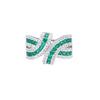 Bright Atmospheric Luminous Ruby Ring Three-Dimensional Irregular Strip Open Ring Ring