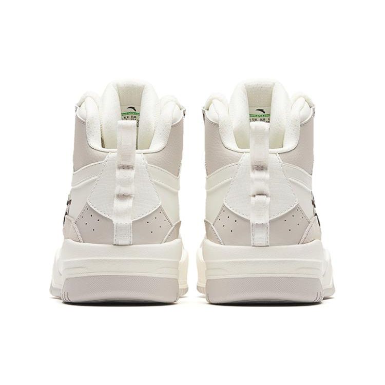 Anta Wave Shoes Fabric Comfortable Non-Slip Lightweight Mid-Top Sneakers Women Sneakers White 922348088-3