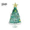 Holiday Desktop Decorations Hand Blown Glass Christmas Tree Figurine, Mini Tabletop Ornaments Xmas Ornament, Handmade Decoration Party Photo Props