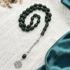 Acrylic Muslims Prayer Beads Oval Ergonomic Design Rosary Bracelet For Daily Worship And Meditation Comfortable Grip