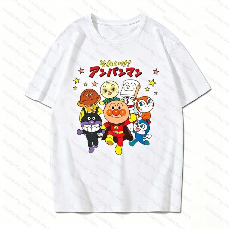2026 Short Sleeve Tee Graphic A-Anpanmans Men T-shirt Cotton Woman t-shirts Gifts for Boyfriend Summer Tops Streetwear Vintage