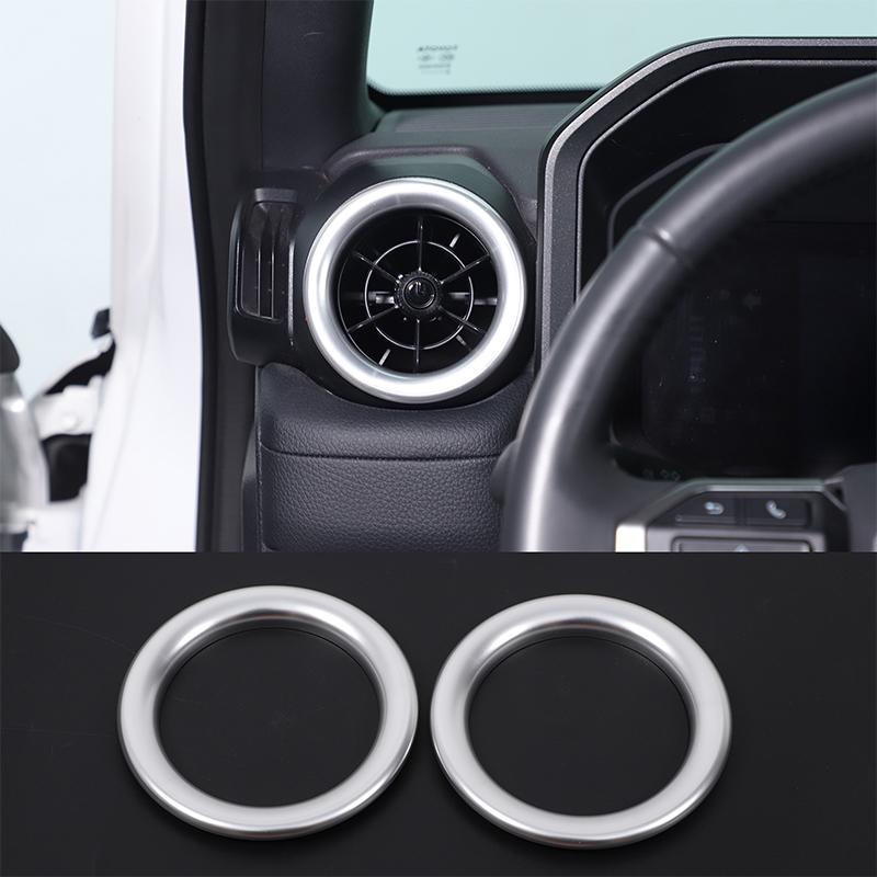För Toyota Land Cruiser Prado 250 LC250 2024+ Aluminiumlegering Bilsidans luftuttag Körlägesknopp Ring Bilinredning Tillbehör
