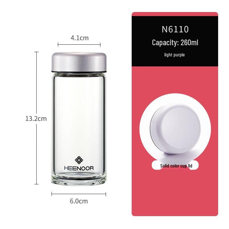 Xishinuo Portable Borosilicate Glass Tea & Water Bottle