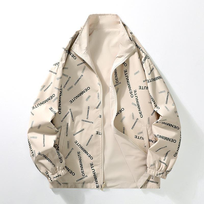 

Мужская весенне-осенняя двусторонняя мужская куртка, нишевый дизайн мужской одежды M