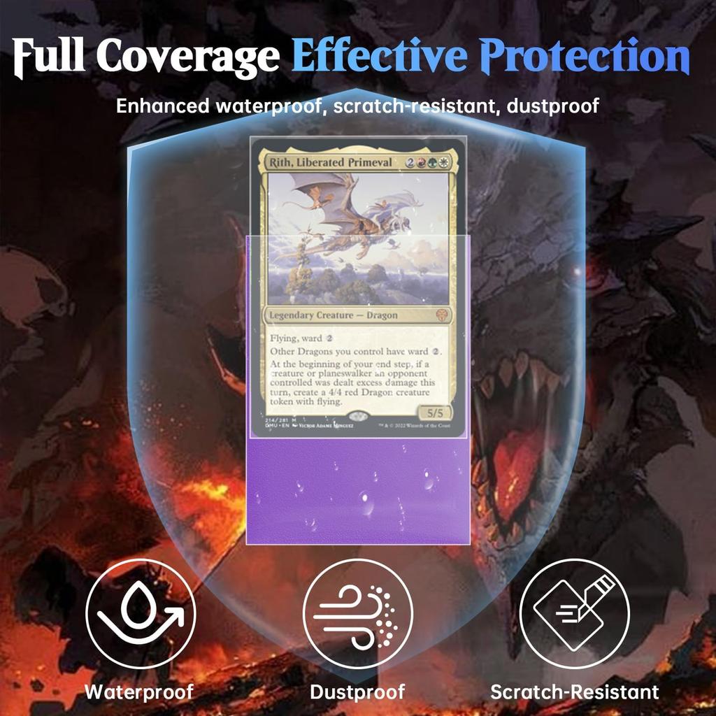 600 Adet Tam Oturan Kılıf, Tam Oturan Kart Kılıfları, MTG İç Kılıfları, Çift Kılıflama İçin Tam Oturan Kılıf, Yüksek Şeffaflıkta Ticaret Kartı Kılıfı