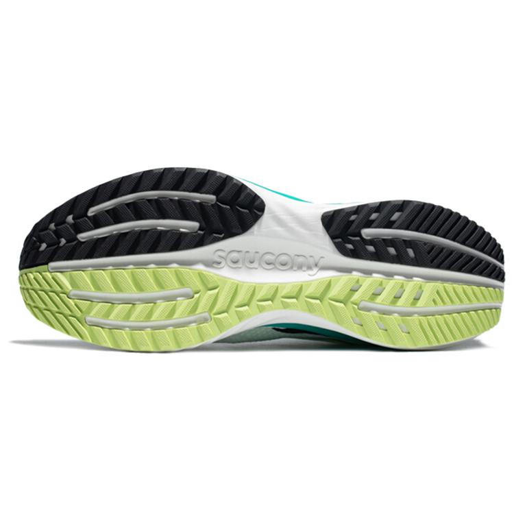 Saucony Phoenix Inferno 1 Mesh Slip Resistant, Abrasion Resistant, Breathable Low top Running Shoes Men's White Green S28150-2(M)