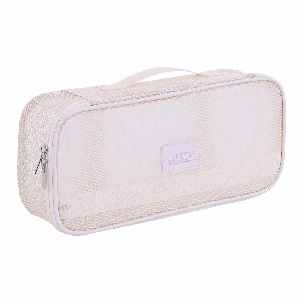 Mesh Hair Dryer Storage Bag Large Capacity Travel Organizer for Curling Iron Straightener Comb Cable Toiletry Makeup Accessories
