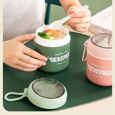 510ml Portable Lunch Box Microwave Soup Porridge Container Leak Proof Oat Yogurt Cup For Back To School Kitchen Accessories