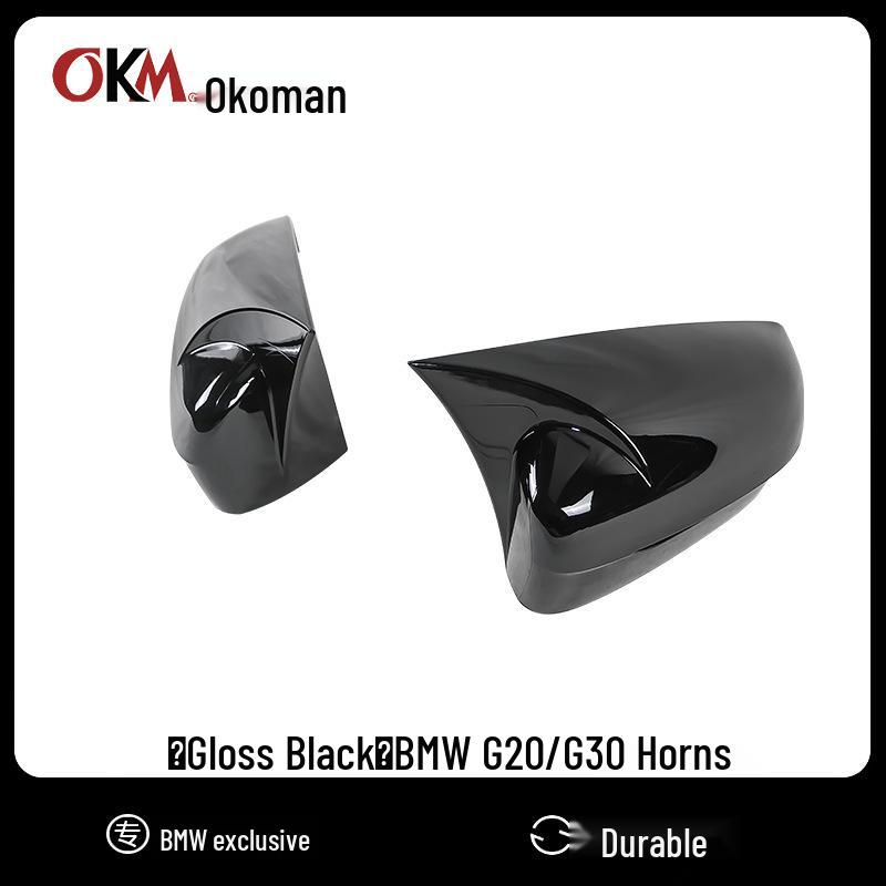 Rearview Mirror Cover for 2020-2024 BMW 3 Series G20 High Gloss Black