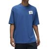 Jordan T-shirt da Uomo con Patch Logo, Girocollo, Manica Corta, Blu Francese DZ0605-486