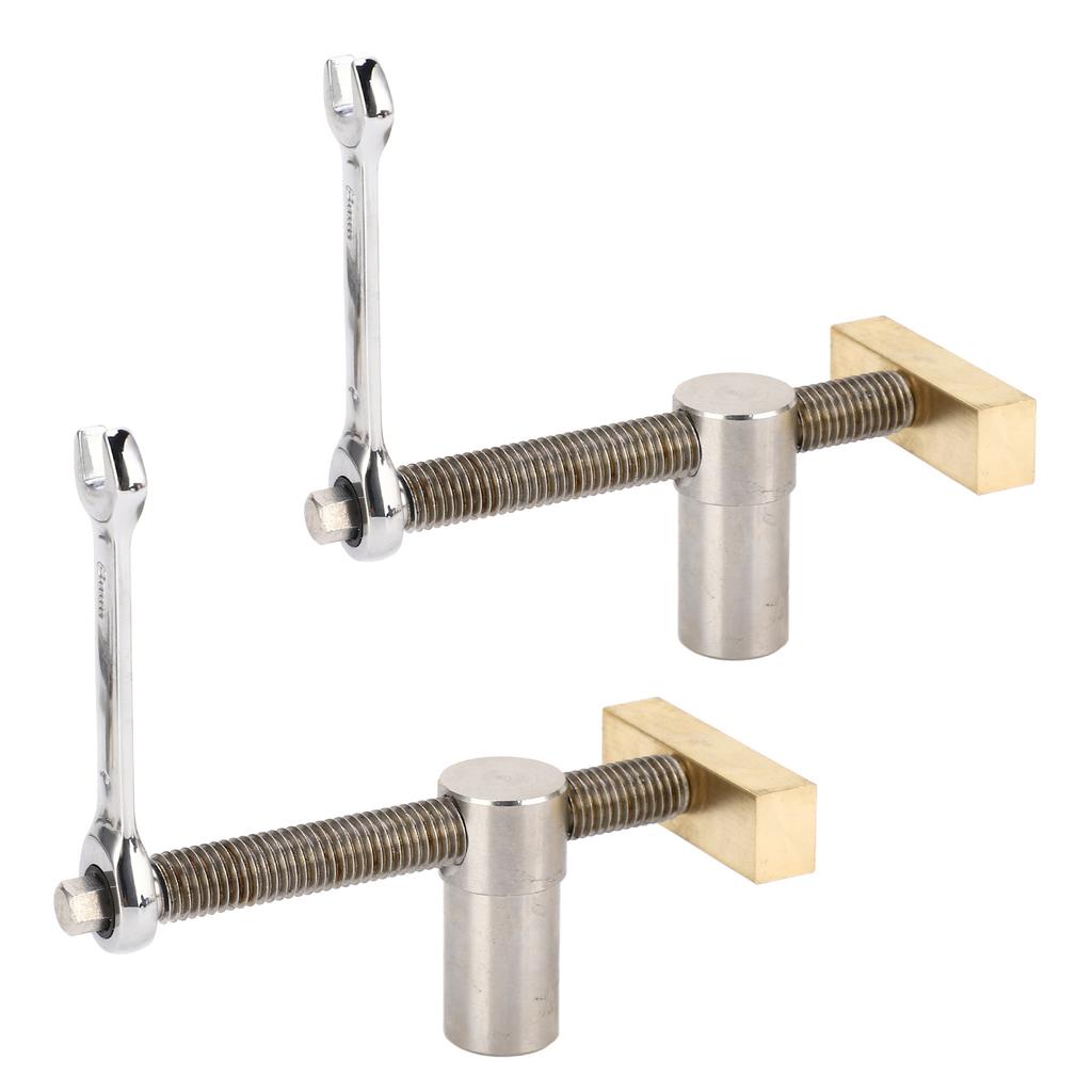 Woodworking Desktop Clip Stainless Steel Brass Block Bench Dog Clamp Workbench Fast Fixed Clip