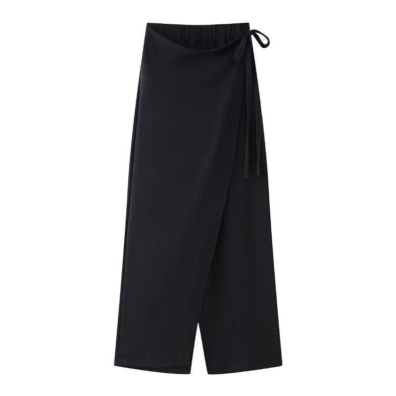 Women's Clothing Fashion Style New Vertical Double Breasted High Waist Tops