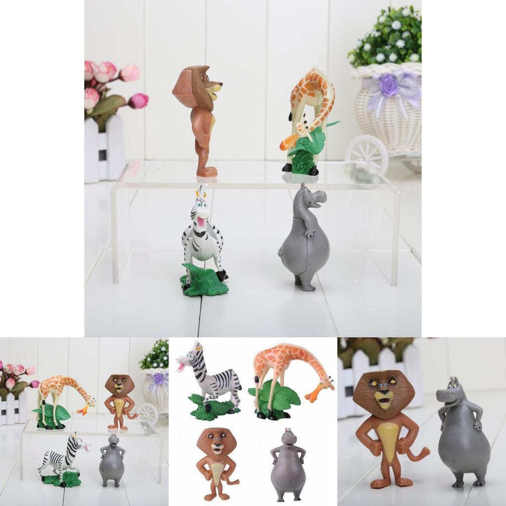 Decora Con Action Figure del Film Madagascar Bambole Fedeli ai Personaggi Per Ornamento Materiale Pvc Sicuro