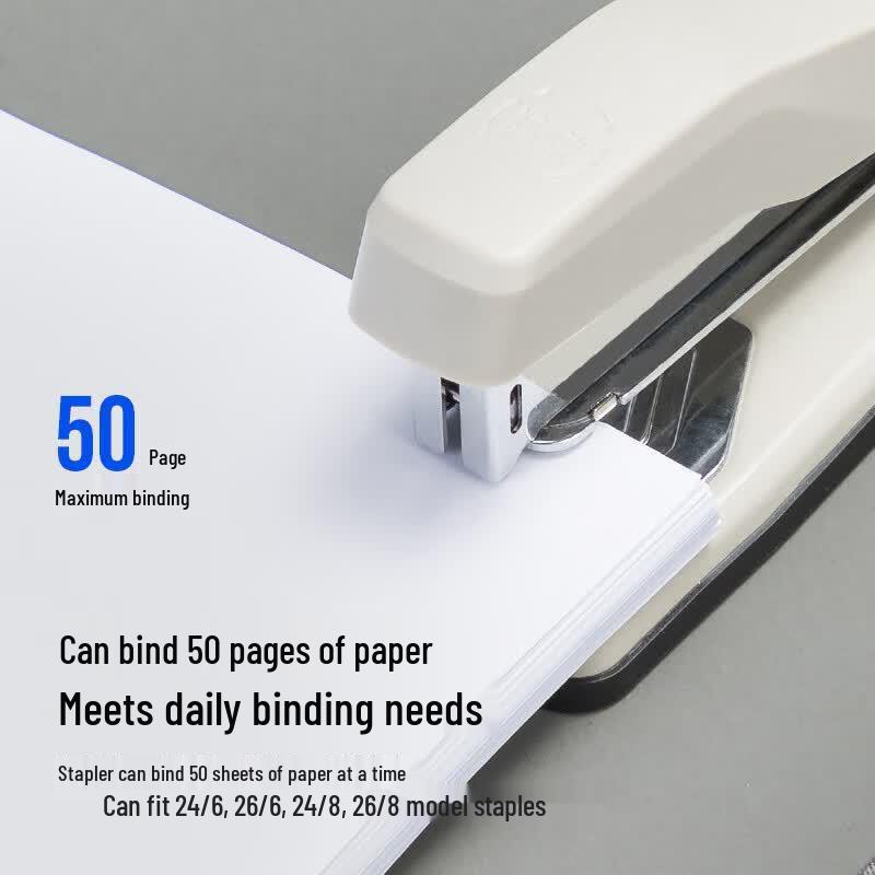Deli 50-Sheet Rotary Stapler CN Plug (adapter Included)