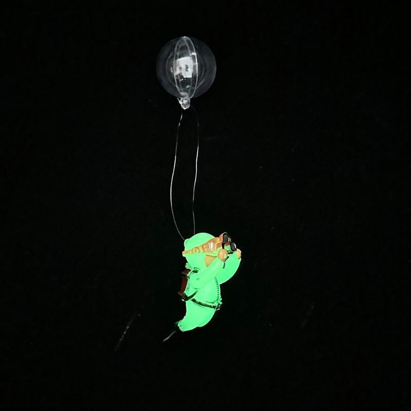 Fish Tank Decoration Pvc Landscaping Small Ornaments Mini Diver Glow Aquarium Decor Floating Ball Aquarium Accessories