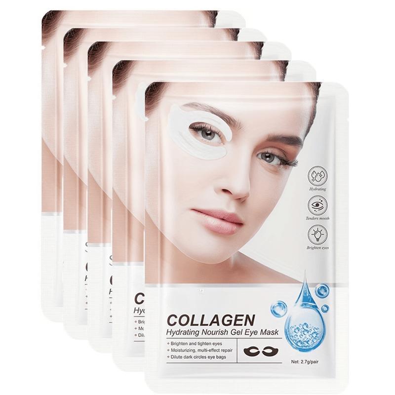 5-teilige Kollagen-Hydrogel-Augenmasken zur Reduzierung von Falten und Augenringen