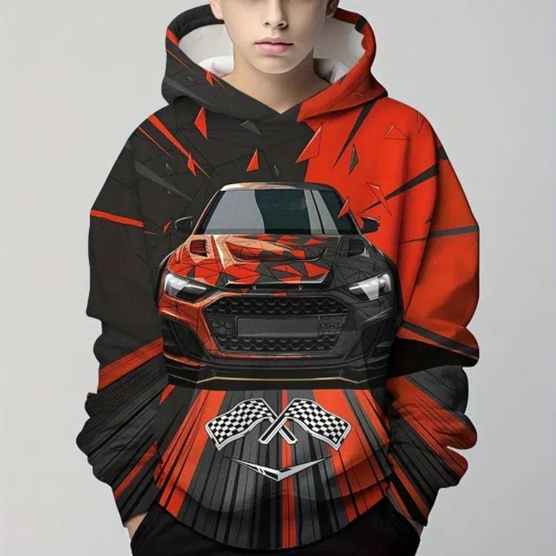 Hoodies Truck Tractors 3D Print Streetwear Boy Girl Fashion Sweatshirts Oversized Hoodie Kids Pullovers  Car Tractor Tracksuits