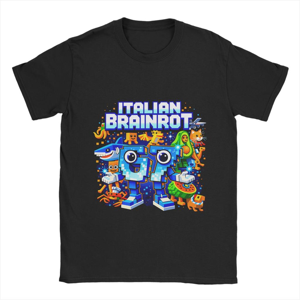 Italian Brainrot 67 TShirt Summer Pure Cotton T Shirts For Adult Harajuku Pattern Tee Shirt Short Sleeve Y2K Basic Top Tees