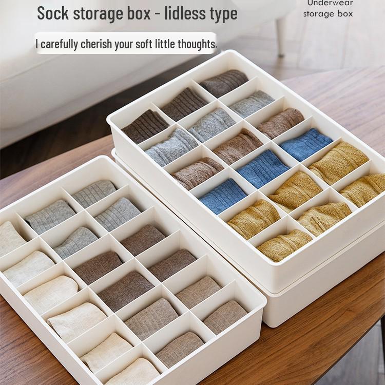 Large Capacity Drawer Organizer Box for Underwear, Socks, Bras, and Pants
