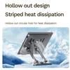 J58 Cooling Gaming Stand Rotating Tablet Holder Dual Rod Support Alloy Steel Foldable Cradle