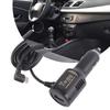 3.4meter Angled USB C Car Charger USB 5V Outputs Intelligent Power Allocation Compatible for Dashcams Mobile Devices